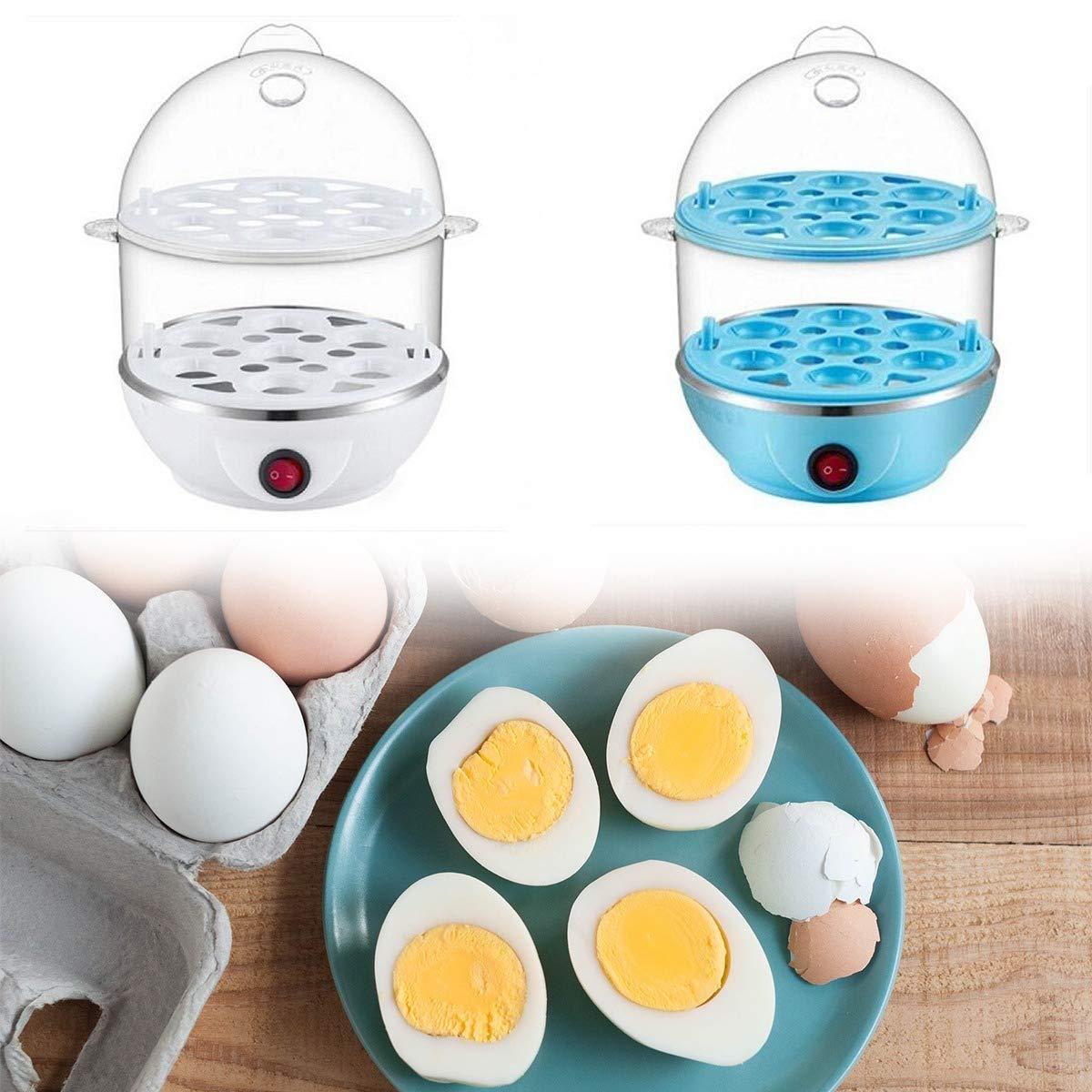 Multi-Function 2 Layer Egg Cooker & Steamer | Fast Egg Boiler for Home Kitchen
