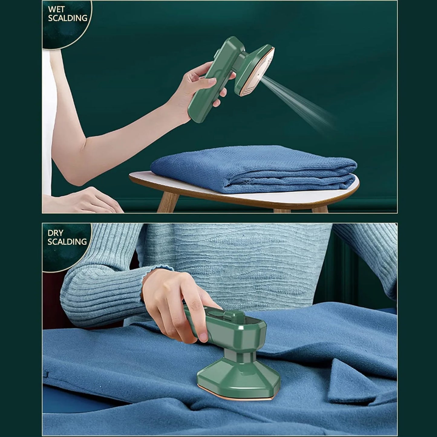 Mini Steam Iron Handheld Garment Steamer for Clothes | Portable Travel Iron