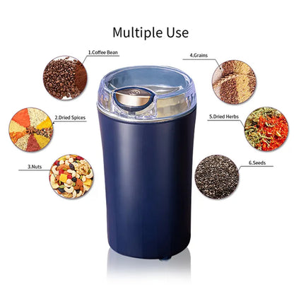 Portable 4-Blade Mini Grinder & Blender | Rechargeable Juicer for Home & Office