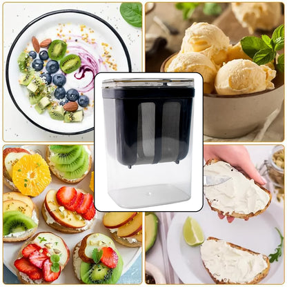 2 in 1 Multifunctional Yogurt Strainer with Storage Container (1100ml) | Curd Maker & Food Strainer