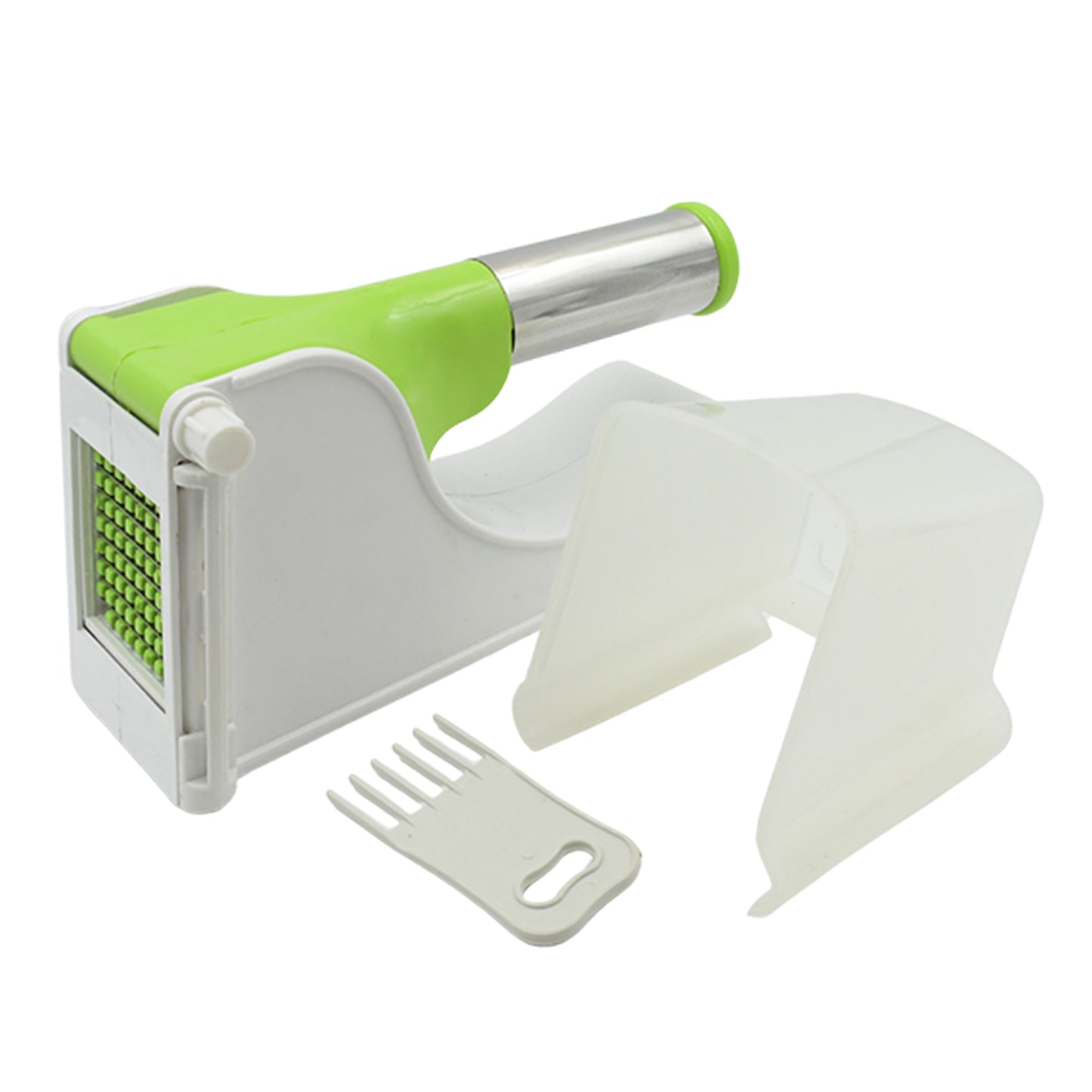 Virgin Plastic French Fry Chipser | Potato Slicer with Container for Home Kitchen