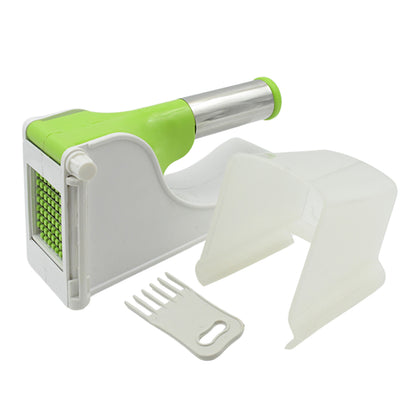 Virgin Plastic French Fry Chipser | Potato Slicer with Container for Home Kitchen